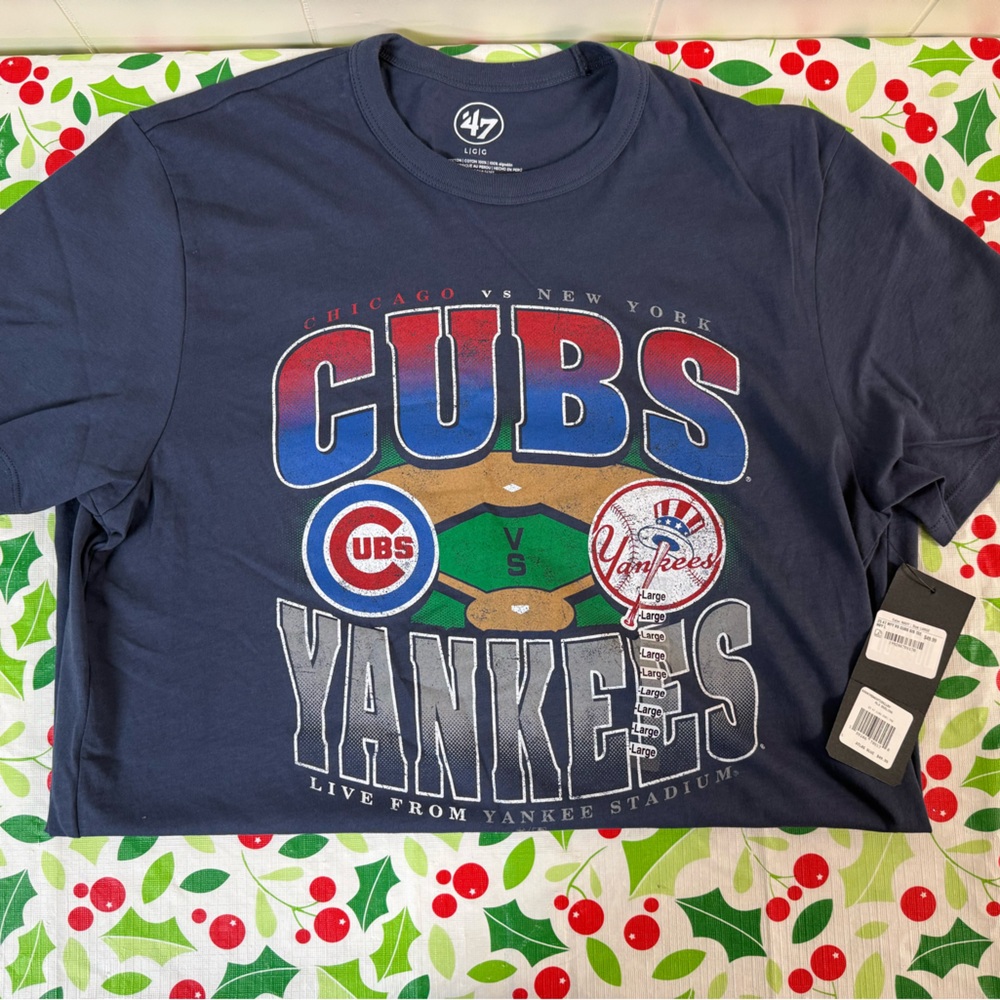 NWT Men’s ’47 New York Yankees vs. Chicago Cubs T-Shirt (L)